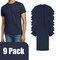 Gildan Ultra Cotton Short Sleeve T-Shirt Bundle, Unisex Crewneck Blanks Navy Tee for DIY Printing